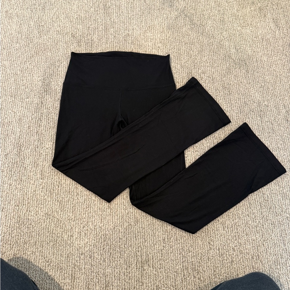 Lululemon Align Ribbed High-Rise Flare Pants (Short)